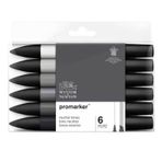 Winsor Newton Promarker Nötür Tonlar Seti 6 Renk Grafik Kalemi