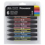 Winsor Newton Promarker Ten Renkleri Seti 6 Renk Grafik Kalemi
