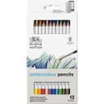 Winsor & Newton Studio Collection Watercolour Pencil Set (Metal Kutulu 12 x Sulu Boya Kalem) - Çok Renkli