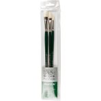 Winsor & Newton : Winton : Uzun Sap Fırça Seti : 3' Lü