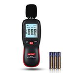 Wintact Desibel ölçüm cihazı, 30 ila 130 dB, dijital ses gürültü seviyesi okuyucu, taşınabilir, kalibrasyonlu, sınıf, ev, okul, dış mekan, ortam için