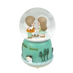 Winter Lovers - Kış Aşıkları Işıklı ve Müzikli Kar Küresi Yeşil