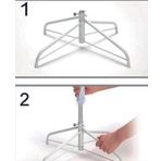 Winterfest Yılbaşı Ağacı Için Beyaz Demir Ayak 150-180-210 Cm Ağaçlara Uyumlu (50Cm)