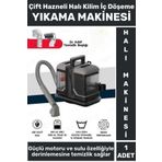 Wintoup 450 Watt Motor Halı Kilim Koltuk Oto Döşeme Yıkama Temiz Kirli Su Hazneli 2 Başlıklı Yıkama Makinesi