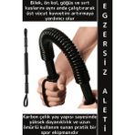 Wintoup Dayanıklı Çelik Yay Üst Vücut Göğüs Sırt Ön Kol Bilek Esneklik Kuvvet Kas Geliştirici Egzersiz Aleti - Çok Renkli