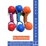 Wintoup Evcil Hayvan Ağız Diş Kaşıma Çiğneme Temizleme Eğlenceli Vakit Kauçuk Top Köpek Oyuncağı 2 Adet - Standart