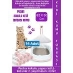 Wintoup Evcil Hayvan Pet Yırtılma Dayanıklı Kötü Koku Önleme Pudra Kokulu Kedi Kumu Torbası 82X50 cm 14 Adet
