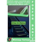 Wintoup Karanlıkta Parlayan Acil Durum Çıkış Merdiven Kenar Esnek Güçlü Yapışkan Fosfor Bant 2 Cmx4 Mtr 2 Ad