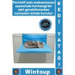 Wintoup #kediyatağı Konforlu Yumuşak Rahat Kumaş Pratik Sağlam Kalorifer Askılı Şık 45X32X3 cm Kedi Yatağı - Çok Renkli - Tek Ebat