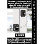 Wintoup #Kilit Montaj Gerektirmeyen Kendinden Yapışkanlı Kapı Pencere Dolap Çocuk Bebek Odası Ev Ofis İş Yeri Şık Estetik Pratik Plaka Halatlı Anahtarlı Emniyet Kilidi