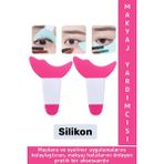 Wintoup Kompakt Silikon Göz Makyajı Yardımcısı Maskara ve Eyeliner Uygulamalarını Kolaylaştıran Pratik Aksesuar