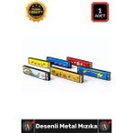 Wintoup #mızıka Profesyonel Dayanıklı Ergonomik Kaliteli Akustik Çocuk Yetişkin Kompakt Desenli Metal Mızıka - Tek Ebat