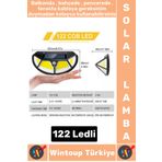 Wintoup Outdoor Dış Mekan Aydınlatma Güneş Enerjili Fonksiyonel Sensör 3 Modlu 122 Led Solar Bahçe Lambası