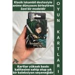 Wintoup #oyun Premium Kalite Kolay Yıpranmaz Suya Yırtılmaya Dayanıklı Koleksiyon Anime Karakter Figür Nostaljik Attack On Titan Kağıt Oyunu Iskambil Kartları - Standart