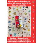 Wintoup #oyun Premium Kalite Kolay Yıpranmaz Suya Yırtılmaya Dayanıklı Koleksiyon Anime Karakter Figür Nostaljik Pokemon Kağıt Oyunu Iskambil Kartları - Standart