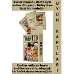 Wintoup #oyun Premium Kalite Kolay Yıpranmaz Suya Yırtılmaya Dayanıklı Koleksiyon Nostaljik One Piece Wanted Kağıt Oyunu Iskambil Kartları - Standart