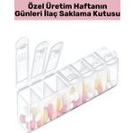 Wintoup Özel Üretim Kompakt Sağlık Dostu Haftanın Günleri 7 Günlük İlaç Tablet Saklama Kutusu