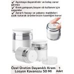 Wintoup Özel Üretim Vakum Basınç Hava Almaz Sıvı Şampuan Krem Losyon Kavanozu 50 ml 1 Adet