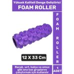 Wintoup Premium Fitness Aerobik Denge Stabilite Kas Esnekliği Geliştirici Kadın Erkek Foam Roller 33 Cm - Çok Renkli
