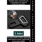 Wintoup Premium Kompakt Çanta Cep Boy Araç Içi Işlevsel Çok Şık Pratik Kemer Tokası Tasarımlı Açacak 2 Adet