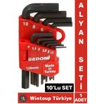 Wintoup Premium Yüksek Kaliteli Montaj Tamirat Vidalama Matkap Ucu 120 mm 10 Parça ALYAN SETİ