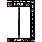 Wintoup #rollerkalem Lüks Tasarım Hafif Akıcı Yazım Günlük Anı Fuar Seminer Ofis Kırtasiye Babalar Öğretmenler Günü Kurumsal Hediyelik Promosyon Imza Kalemi Şık Kaliteli Mürekkep Metal Roller Kalem Siyah - Çok Renkli - Tek Ebat