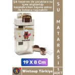 Wintoup #sumatarası Ofis Okul Çocuk Su Içme Alışkanlığı Şık Sevimli Desen Figürlü Pipetli Askılı Su Matarası - Suluk - Tek Kişilik - Çok Renkli