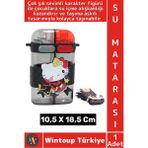 Wintoup #sumatarası Ofis Okul Spor Çocuk Su Içme Alışkanlığı Sevimli Figürlü Çift Bölmeli Askılı Su Matarası - Tek Kişilik - Çok Renkli