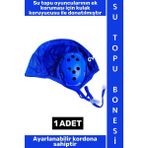 Wintoup #sutopubone Klora Dayanıklı Çok Şık Kadın Erkek Ayarlanabilir Kordonlu Kulak Korumalı Su Topu Bonesi - Standart - Çok Renkli