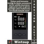 Wintoup #tansiyonaleti Büyük LCD Ekran 2 Kişi Hafızalı Otomatik Kol Tipi Türkçe Konuşan Pilli Tansiyon Aleti - Çok Renkli