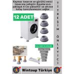 Wintoup #titreşimönleyici Kaydırmaz Ses Titreşim Önleyici Çamaşır Makinesi Mobilya Sabitleyici Ayak 12 Adet