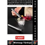 Wintoup Uzun Ömürlü Ergonomik Tutuş Içecek Kokteyl Bar Meyve Ezme Tırtıklı Zahmetsiz Buz Kırma Çubuğu - Çok Renkli