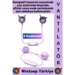 Wintoup #vantilatör Sessiz Çalışma Kablosuz Taşınabilir USB Şarjlı 2 Kademeli Sevimli Boyun Fanı Vantilatör