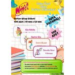 Winx Okul Etiketi Defter Etiketi Kitap Etiketi Kişiye Özel Suya Dayanıklı İsim Yazılabilien