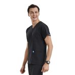 Wio Uniform BASIC DOKTOR, HEMŞİRE FORMASI ÜST – ERKEK, SİYAH M
