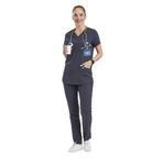 Wio Uniform BASIC DOKTOR, HEMŞİRE FORMASI ÜST– KADIN, KOYU GRİ XL