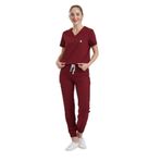 Wio Uniform JOGGER DOKTOR, HEMŞİRE FORMA, ÜST - KADIN, BORDO L