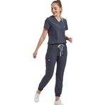 Wio Uniform JOGGER DOKTOR, HEMŞİRE FORMA, ÜST - KADIN, KOYU GRİ XS