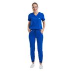 Wio Uniform JOGGER DOKTOR, HEMŞİRE FORMA, ÜST - KADIN, ROYAL MAVİ S