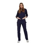 Wio Uniform LACİVERT KAPÜŞONLU MEDİKAL TESETTÜR FORMA M