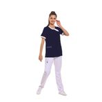 Wio Uniform LİKRALI DİNAMİK ACACIA MEDİKAL ÜNİFORMA, SPA, ESTETİK VE GÜZELLİK MERKEZİ FORMA TAKIM-KADIN,LACİVERT XL