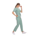 Wio Uniform LİKRALI DİNAMİK ASTER MEDİKAL ÜNİFORMA, SPA, ESTETİK VE GÜZELLİK MERKEZİ TULUM - KADIN, MİNT YEŞİL M