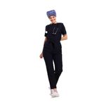 Wio Uniform LİKRALI DİNAMİK ASTER MEDİKAL ÜNİFORMA, SPA, ESTETİK VE GÜZELLİK MERKEZİ TULUM - KADIN, SİYAH XL