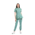 Wio Uniform LİKRALI DİNAMİK AZELIA DOKTOR, HEMŞİRE FORMA TAKIM - KADIN, MİNT YEŞİL S