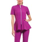 Wio Uniform LİKRALI DİNAMİK AZELIA DOKTOR, HEMŞİRE FORMA TAKIM - KADIN, PEMBE XL