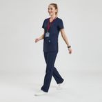 Wio Uniform LİKRALI DİNAMİK BASIC DOKTOR, HEMŞİRE FORMASI – KADIN, LACİVERT L