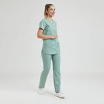 Wio Uniform LİKRALI DİNAMİK BASIC DOKTOR, HEMŞİRE FORMASI – KADIN, MİNT YEŞİL L
