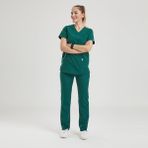 Wio Uniform Likralı Dinamik Basic Doktor, Hemşire Forması – Kadın, Yeşil - 2XL