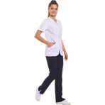 Wio Uniform LİKRALI DİNAMİK IRIS MEDİKAL ÜNİFORMA, SPA, ESTETİK VE GÜZELLİK MERKEZİ FORMA TAKIM - KADIN, BEYAZ L