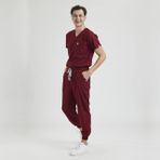 Wio Uniform LİKRALI DİNAMİK JOGGER DOKTOR, HEMŞİRE FORMA TAKIM - ERKEK, BORDO L